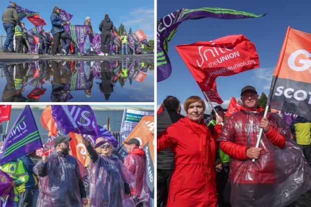Scottish Water workers hold rally in Glasgow amid row over pay deal