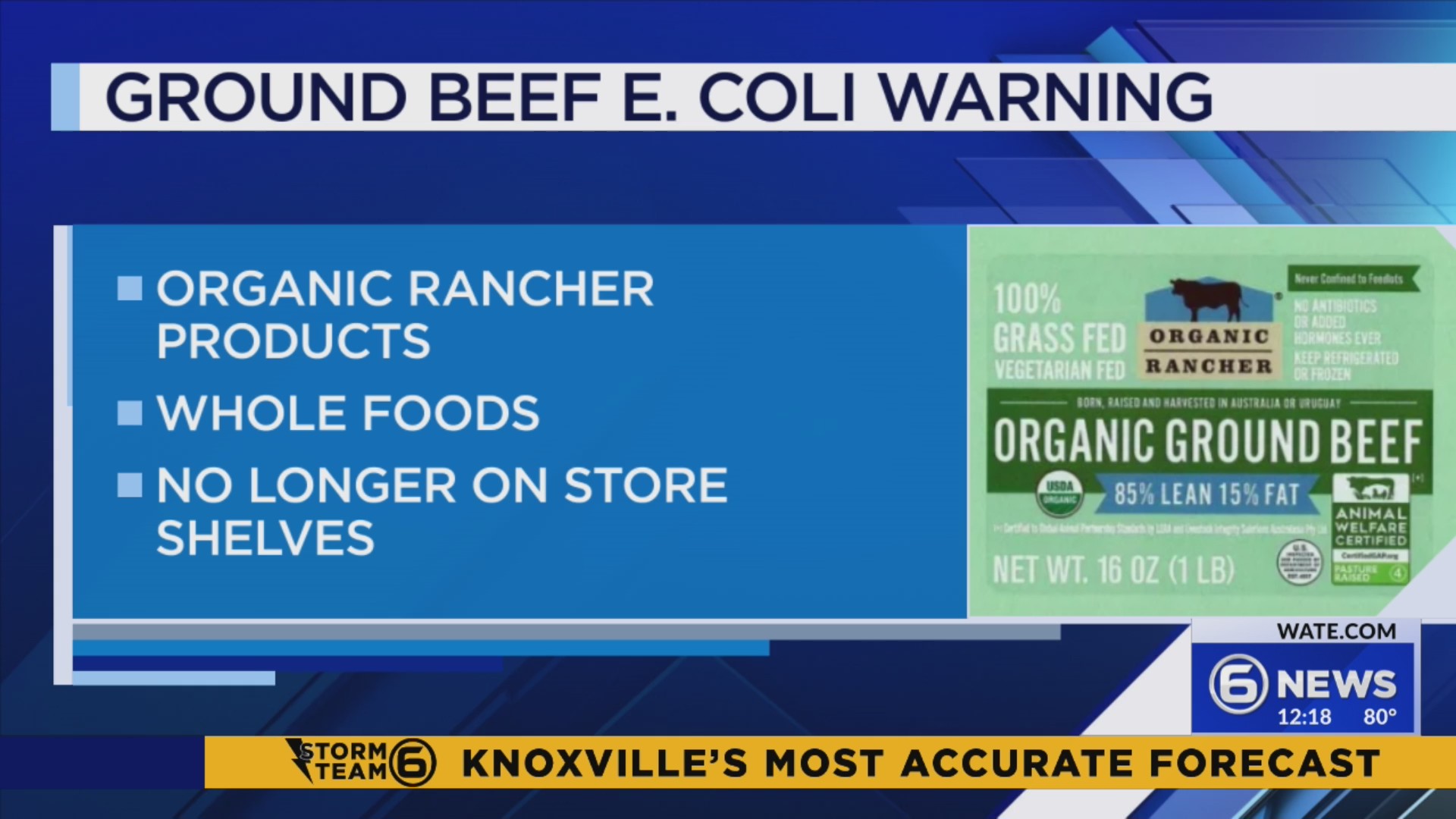 Ground beef E. coli warning