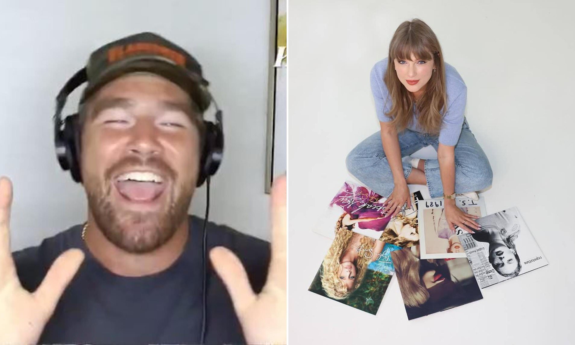 Travis Kelce celebrates Taylor Swift buying her music back in(00)
