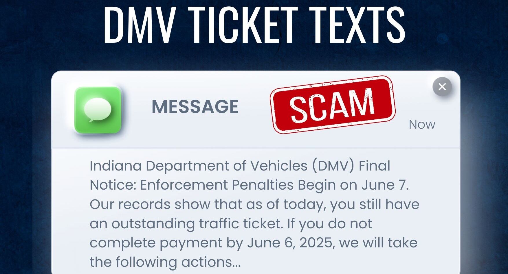 SCAM ALERT: Police warn of ‘Indiana DMV’ text scam