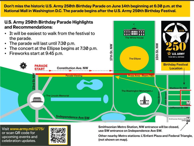 US Army's 250th anniversary a celebration that coincides with Trump's ...
