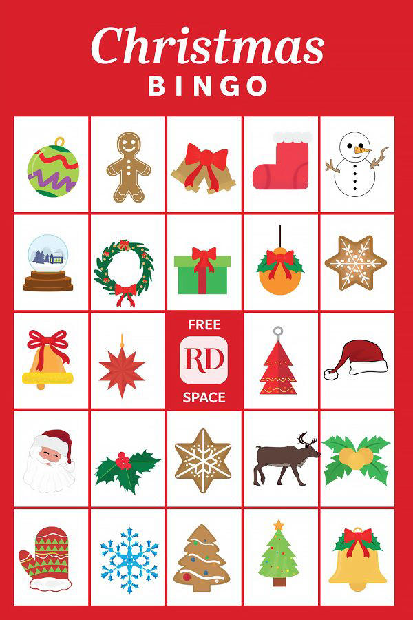 Free Printable Christmas Bingo Cards for the Holidays