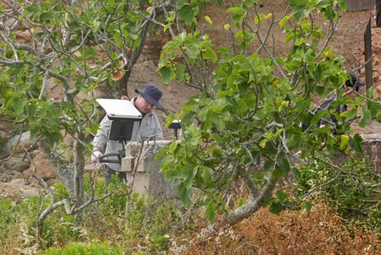 Using ground penetrating radar on Wednesday (PA)