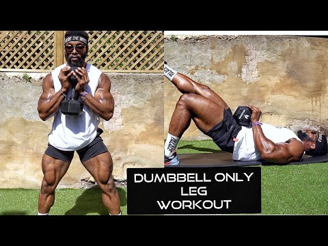Dumbbell Only Leg Workout to Build Big Legs | At Home or Outdoors