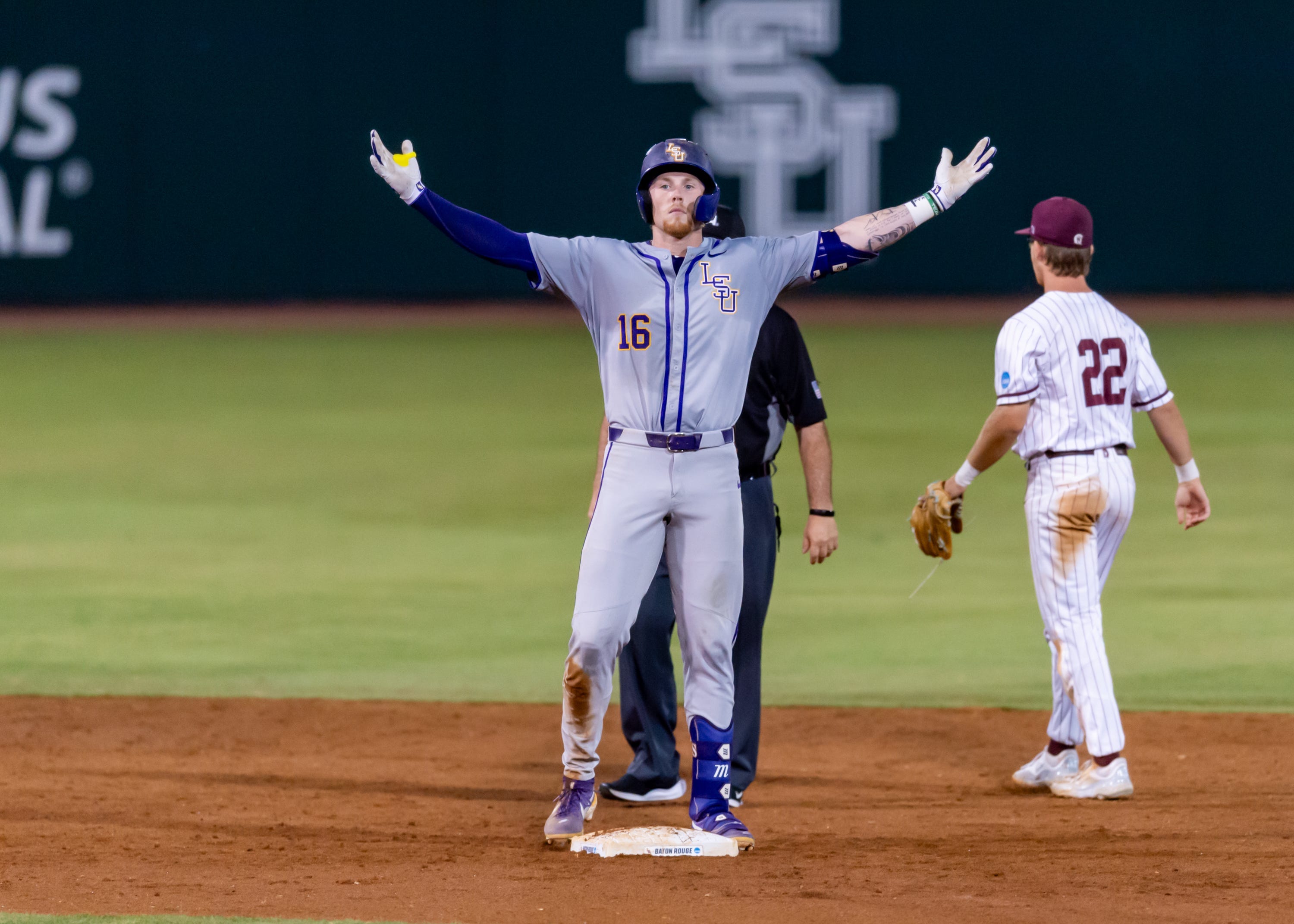 Is LSU baseball playing at Alex Box Stadium this weekend?