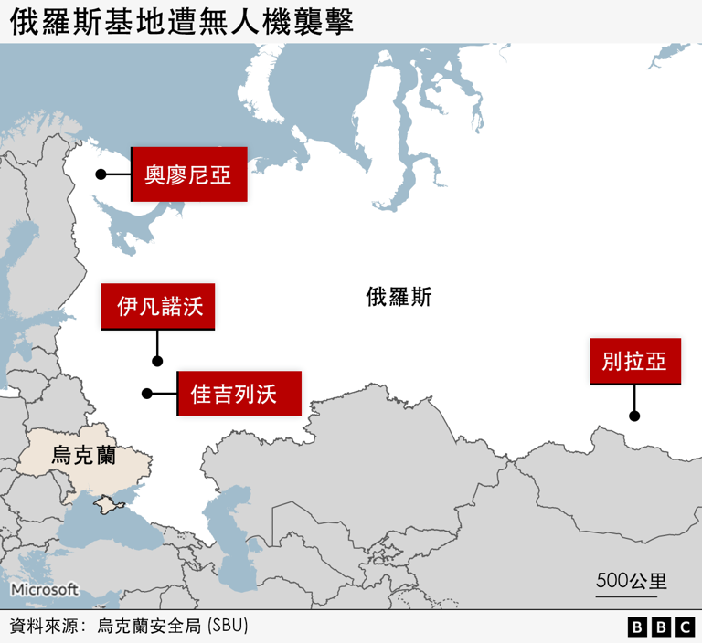 圖解俄羅斯四大空軍基地遭烏克蘭襲擊畫面 無人機貼上轟炸機油箱