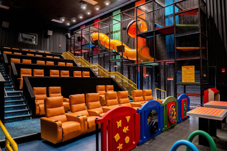 Kidfriendly movie theatre with KC's only indoor playground B&B