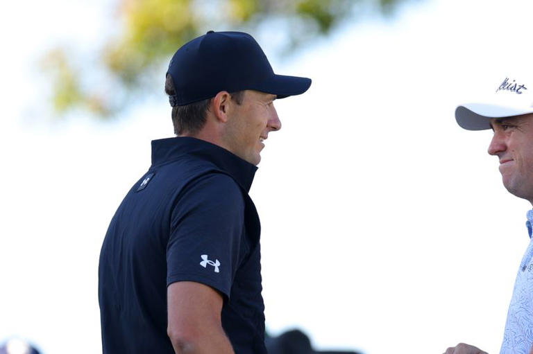 Justin Thomas tiene dificultades para encontrar las palabras tras el golazo milagroso de Jordan Spieth en el Campeonato de la PGA.