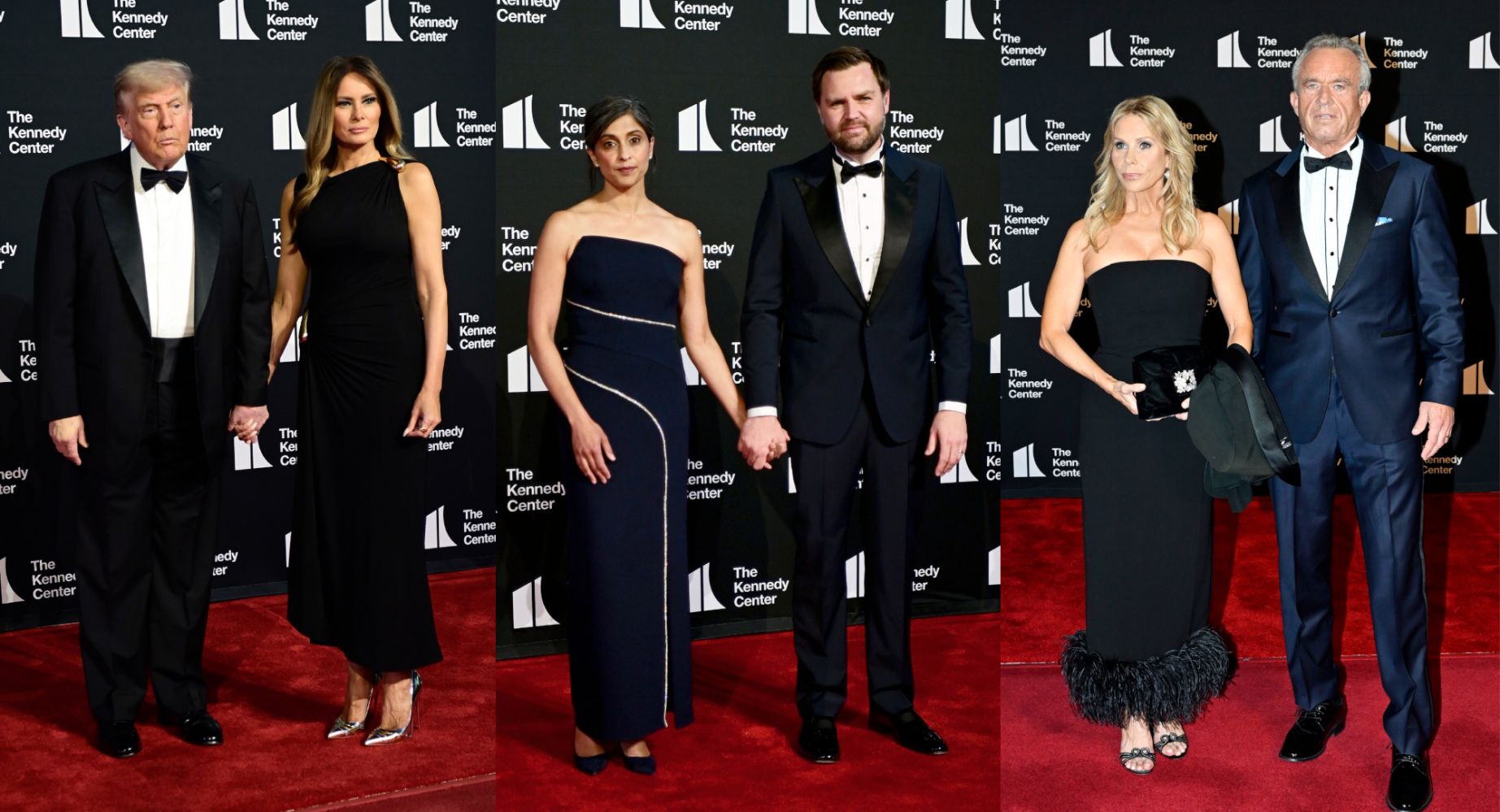 Melania Trump Wears Bottega Veneta Dress, Usha Vance Goes Strapless in  Shoshanna and More Looks at Kennedy Center's 'Les Misrables' Opening Night