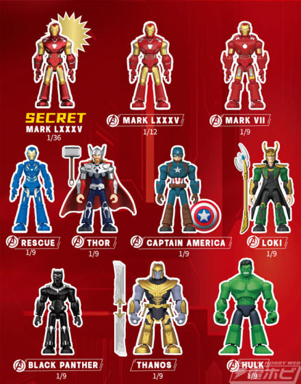 アイアンマンやキャプテンアメリカなどマーベルのヒーローたちが