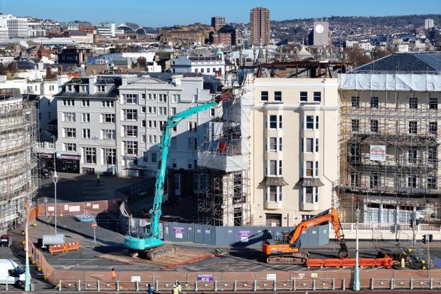Owners of fire-ravaged hotel have no plans to redevelop seafront site