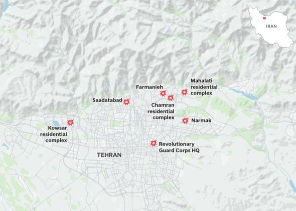 Chilling attack site maps show how Israel decimated ‘heart' of Iran's ...