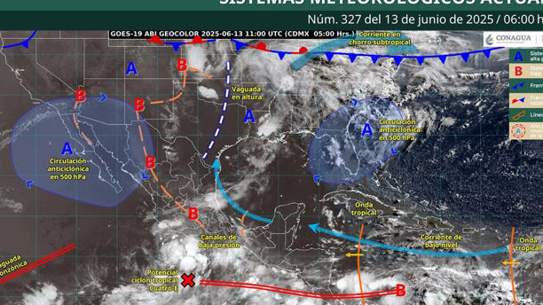Alerta en el Pacífico: lluvias intensas y vientos por ciclón tropical Cuatro-E