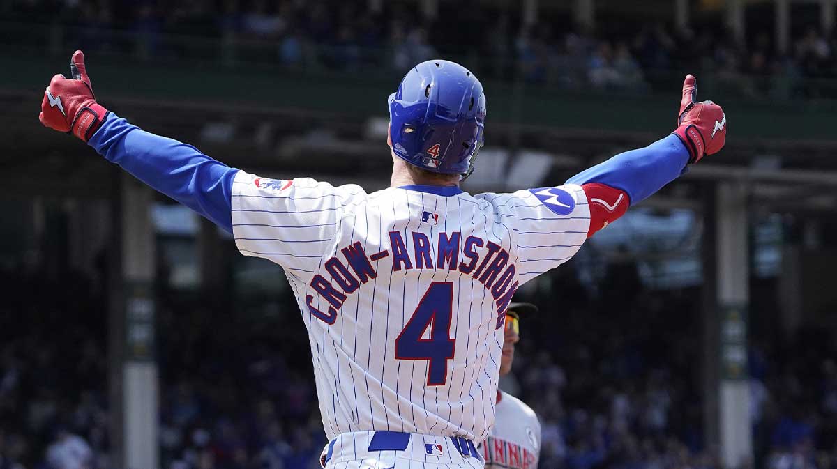 Pete Crow-Armstrong reacts to unlikeliest home run