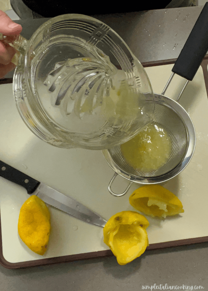 Sicilian lemon ice (granita)