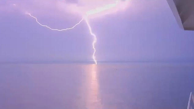 Parts of the UK showed aggressive lightening on Friday night amid severe thunderstorms