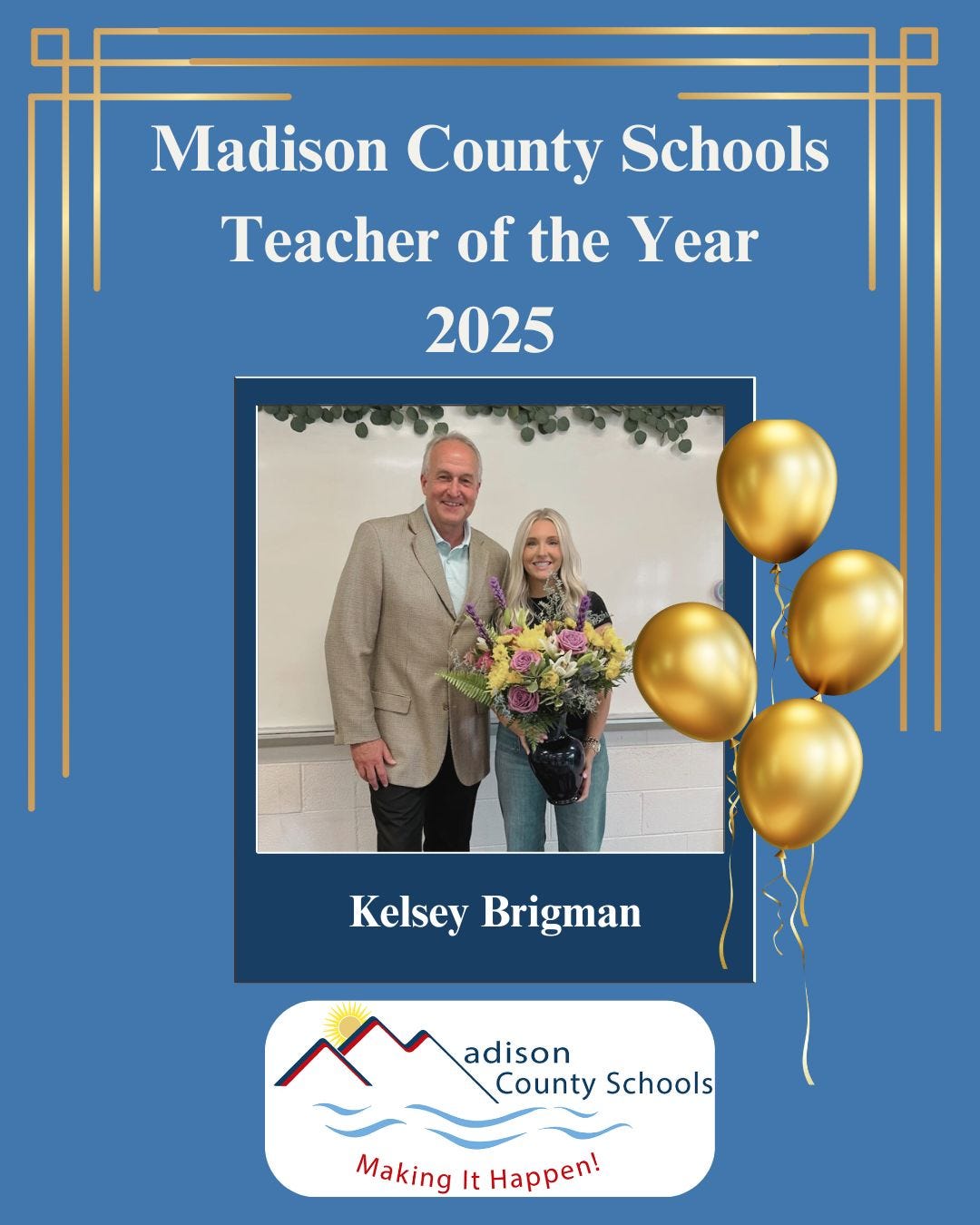 Brigman honored as Madison County Schools recognizes 2025-26 Teachers ...