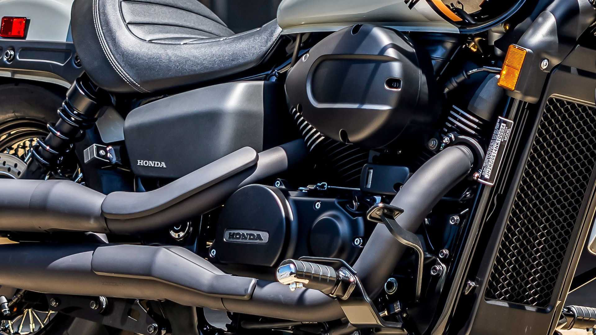Honda Shadow Phantom engine close-up detail