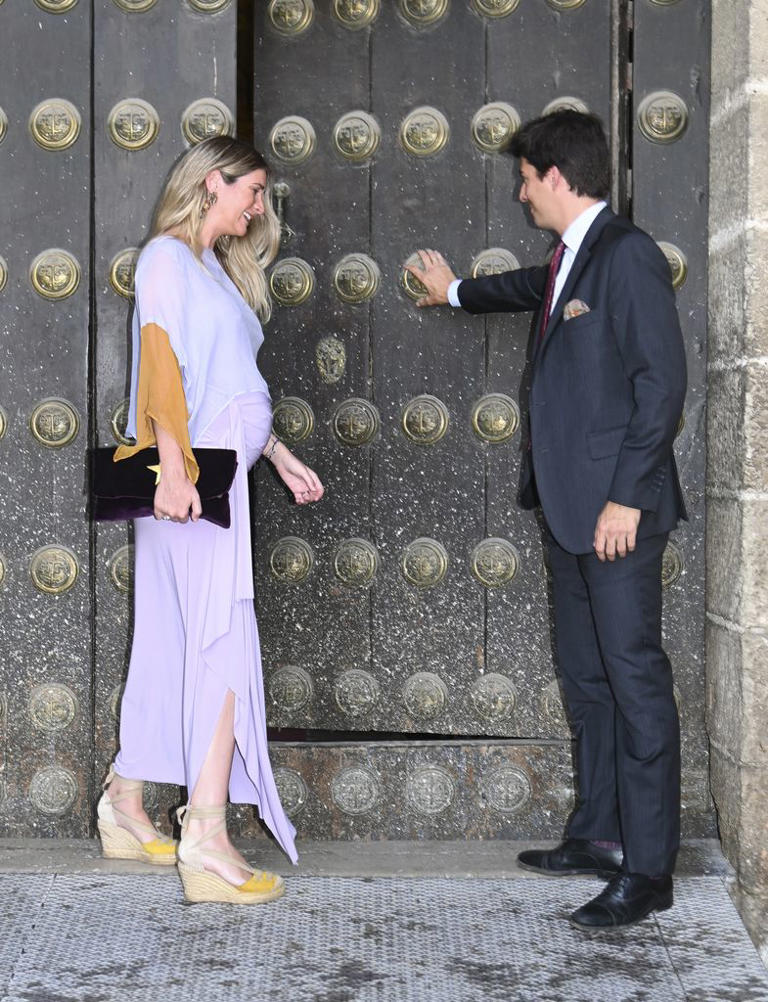 Sibi Montes, embarazadísima de su primer hijo en la gran boda jerezana del  fin de semana