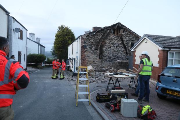 Shock and upset in village after sudden house collapse