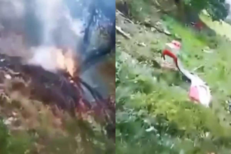 Chopper crash in Uttarakhand (CNN-News18)