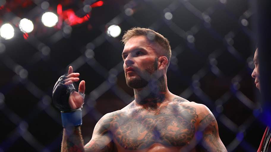 Apr 13, 2024; Las Vegas, Nevada, USA; Cody Garbrandt during UFC 300 at T-Mobile Arena. Mandatory Credit: Mark J. Rebilas-Imagn Images | Mark J. Rebilas-Imagn Images