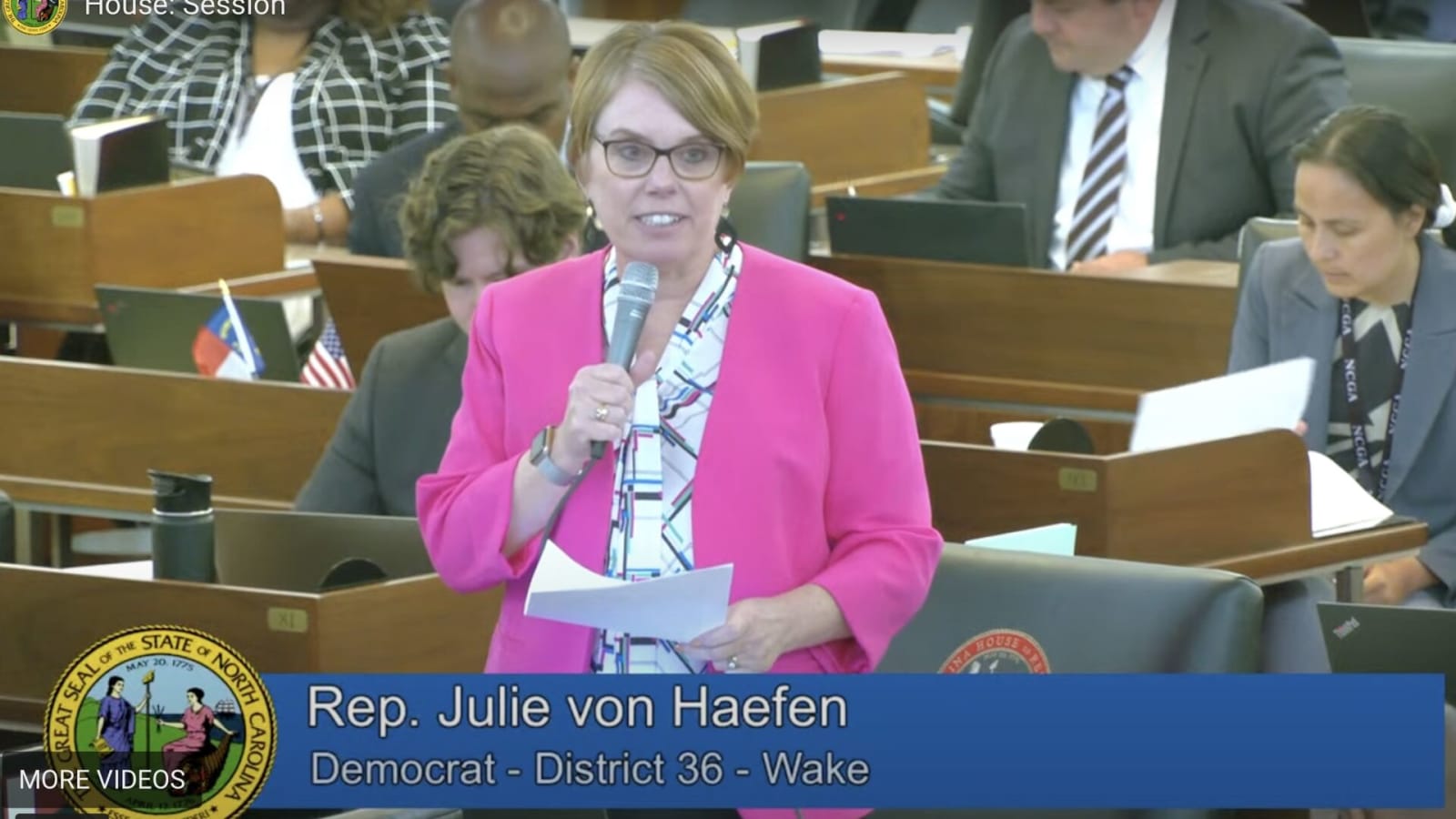 Rep. Julie von Haefen, D-Wake ©NCLeg.gov