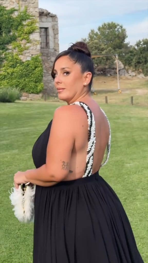 Anabel Pantoja en la boda de Susana Bicho