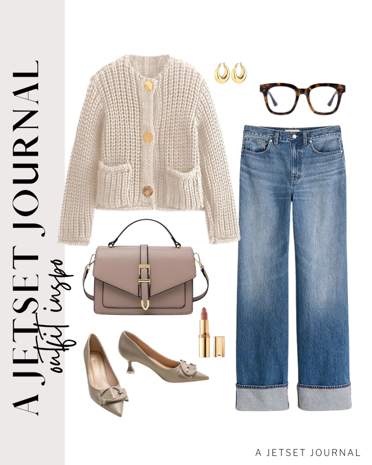 Chunky Knit Cardigans and Your New Favorite Jeans