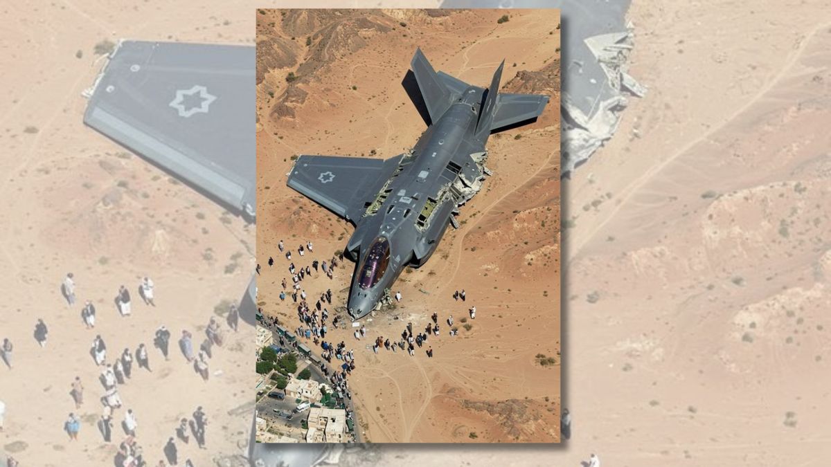 Image Doesn T Show Israeli F 35 Fighter Jet Shot Down By Iran