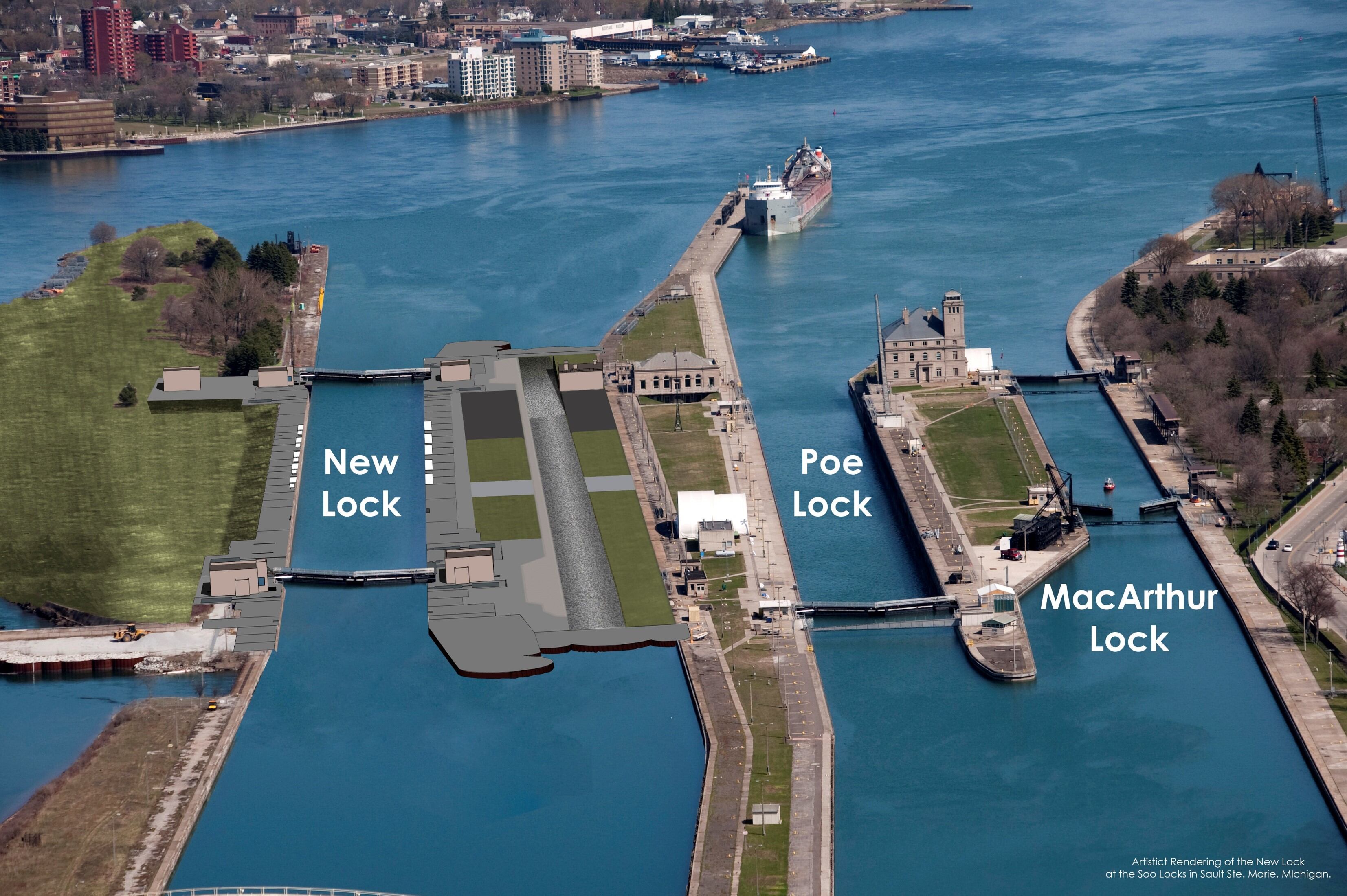 Remaining Phase 3 options awarded for New Lock at the Soo(02)