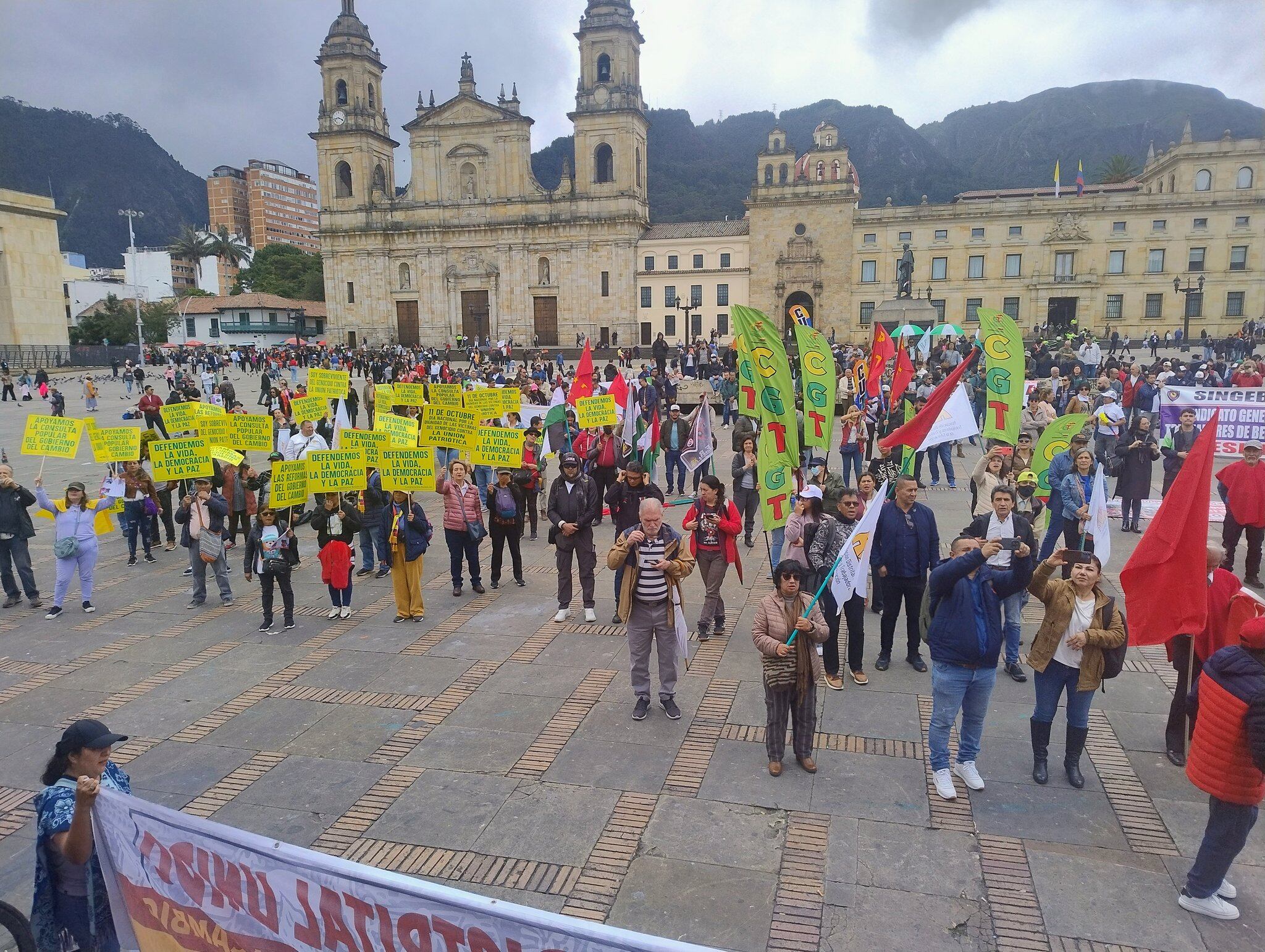 El mensaje del presidente de la CUT tras el ‘fallido’ plantón en la ...