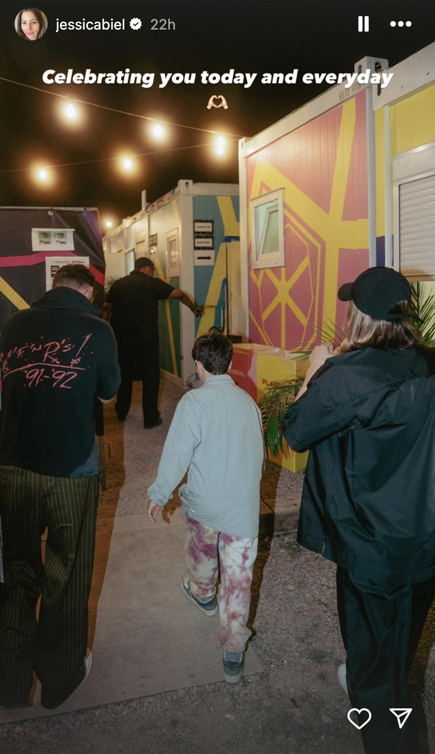 Jessica Biel paid tribute to her husband Justin Timberlake on Father's Day. (@jessicabiel via Instagram)