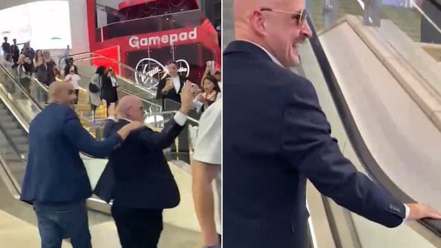 Hilarious moment father is mistaken for Pitbull at rapper's concert