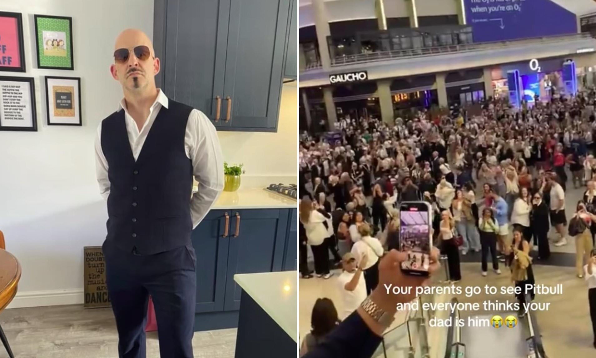 Hilarious moment father is mobbed by screaming fans after being ...