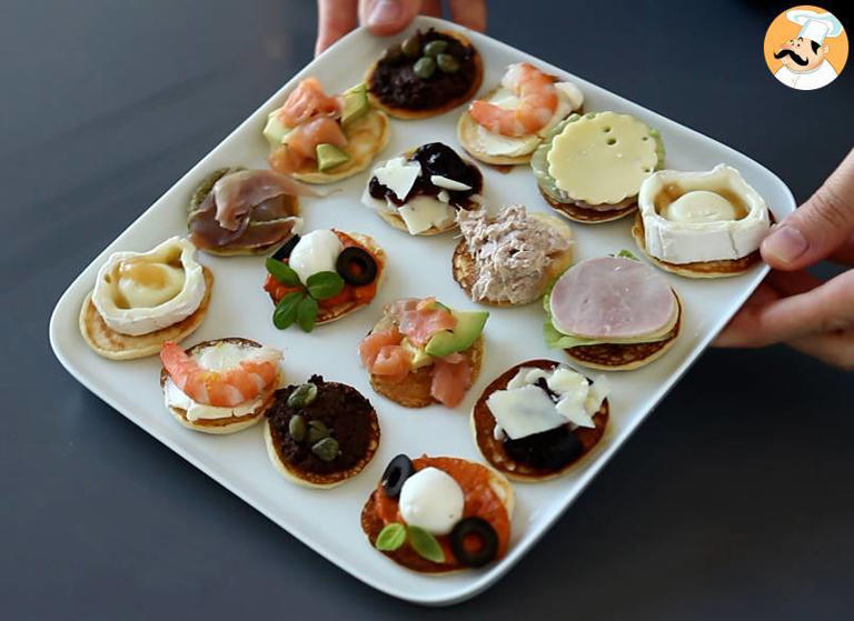 Plateau de blinis garnis, l'apéritif varié et parfait pour les fêtes