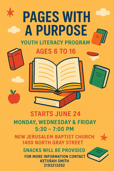 City of El Dorado to host free Youth Literacy Program beginning June 24th