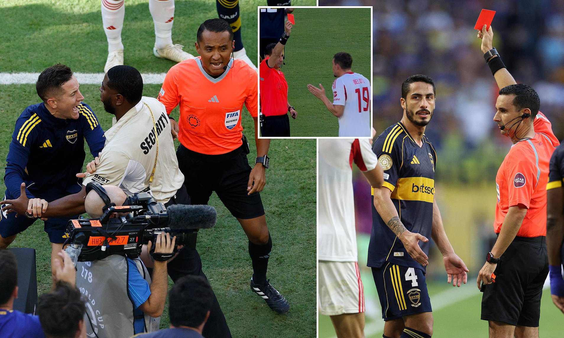 Boca Juniors vs Benfica descends into chaos at Club World Cup as three