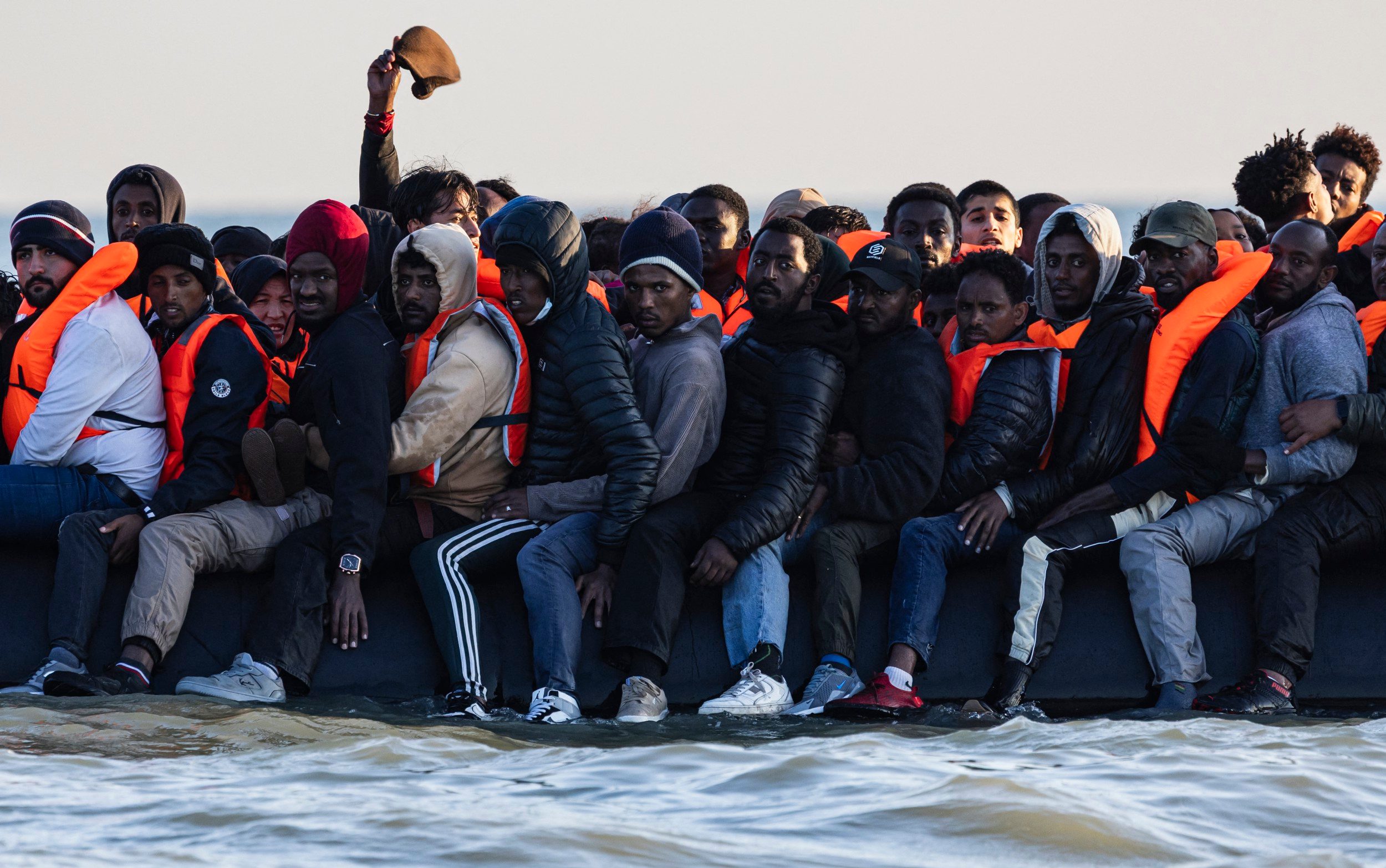 The number of migrants crossing the Channel has passed 16,000 - Sameer Al-Doumy/Getty