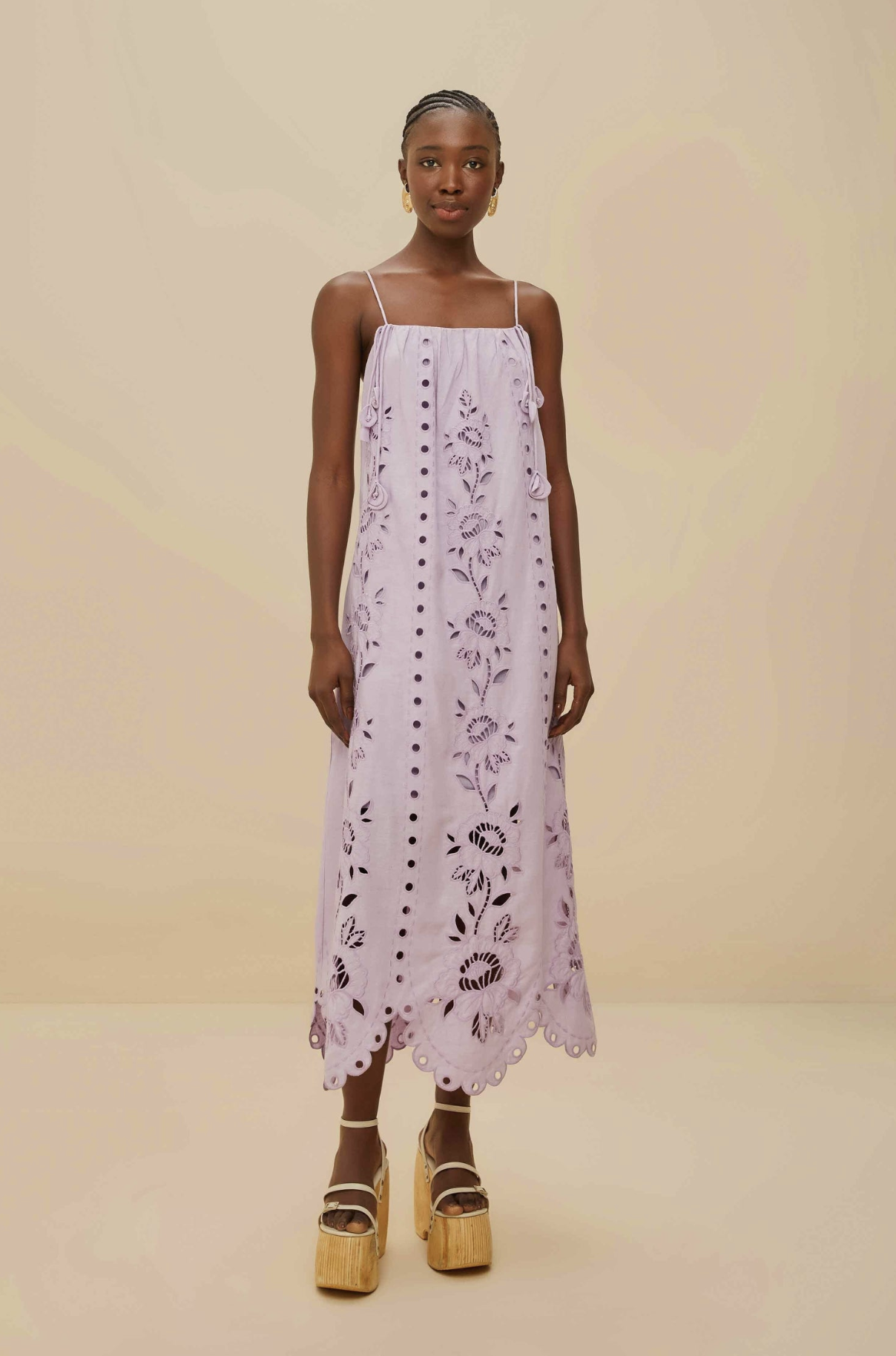 knee length dresses for ladies Multicolor Fish Sea Sleeveless Maxi Dress main image 1