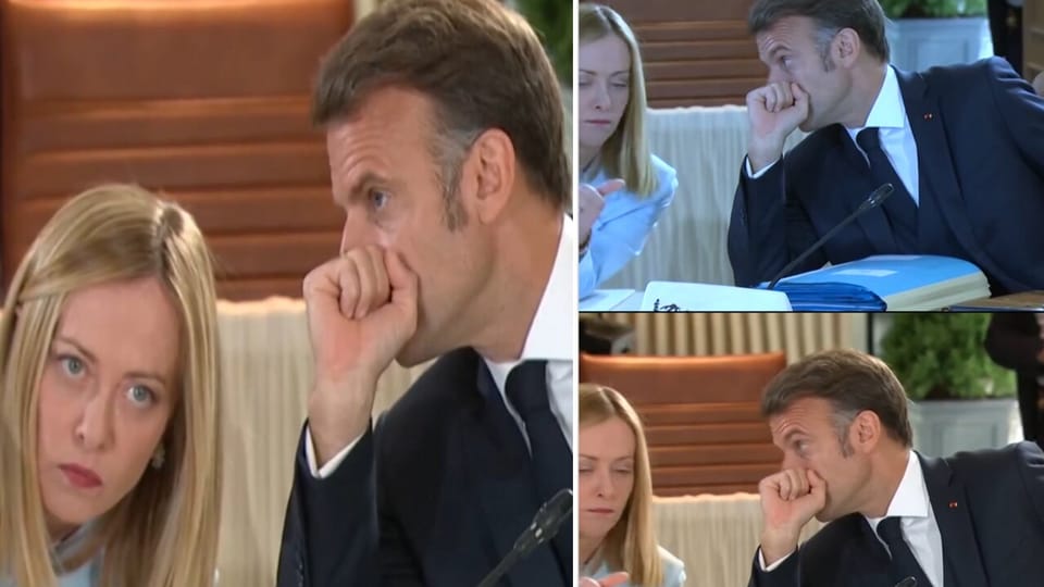 Giorgia Meloni S Secret Talk With Emmanuel Macron At G7 Summit Goes
