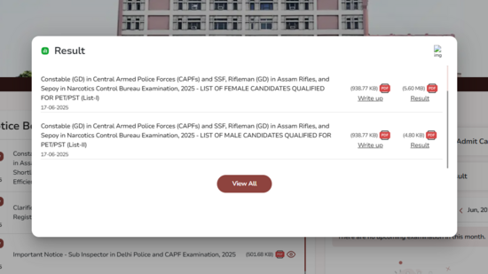 SSC GD Result 2025 declared at ssc.gov.in, direct link to download here