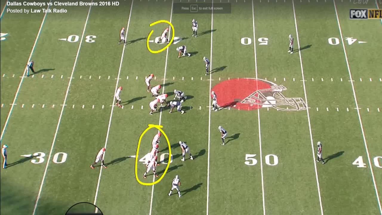 law nation sports: dallas cowboys vs cleveland browns 2016 nfl