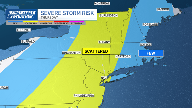 We're dealing with rain today ahead of searing heat and risk of severe ...