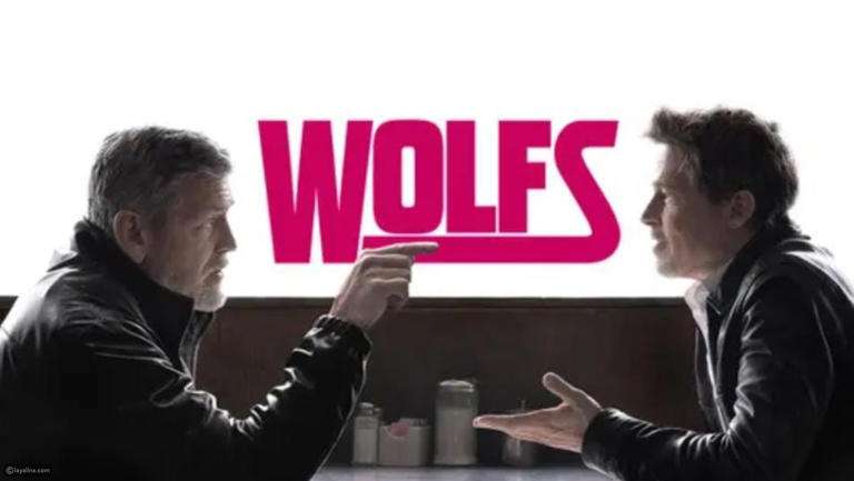جورج كلوني وبراد بيت من فيلم wolfs