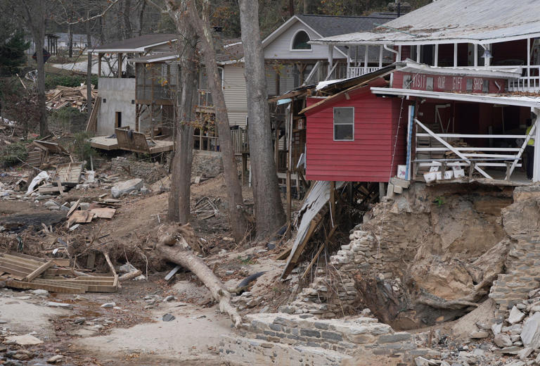 How many homes did Tropical Storm Helene damage in NC?