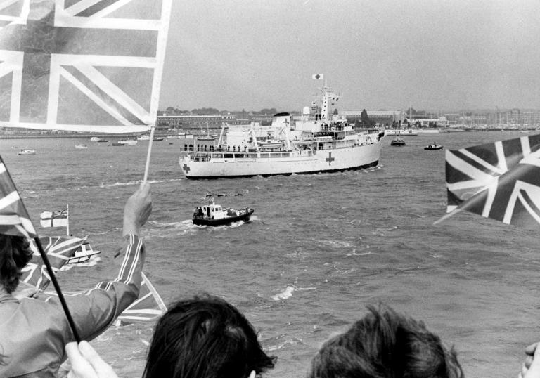 HMS Herald, a Portsmouth-based survey vessel, was deployed to the South Atlantic during the Falklands War. Though not a combatant, she undertook hydrographic surveys, charting waters for amphibious operations and safe navigation. Herald’s topographical mapping of seabed, channels, and landing zones was vital for amphibious landings and logistical routing, contributing to overall operational planning and mission safety.