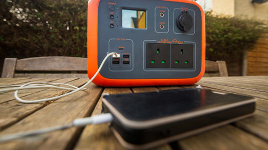 Phone charging with a portable generator