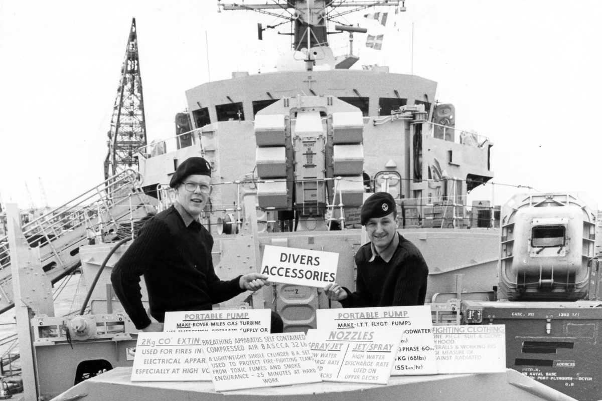HMS Coventry, a Portsmouth‑based Type 42 destroyer, was deployed early alongside Sheffield and Glasgow to screen carriers. Using Sea Dart, she achieved three aerial kills. On May 25, she was overwhelmed by simultaneous air strikes and sank. Her loss, amid intense air assaults, highlighted the crucial yet vulnerable role of destroyers in fleet air defence.