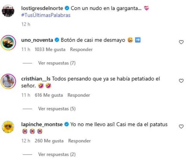 Los fans subieron estos mensajes. Foto: Instagram/@lostigresdelnorte